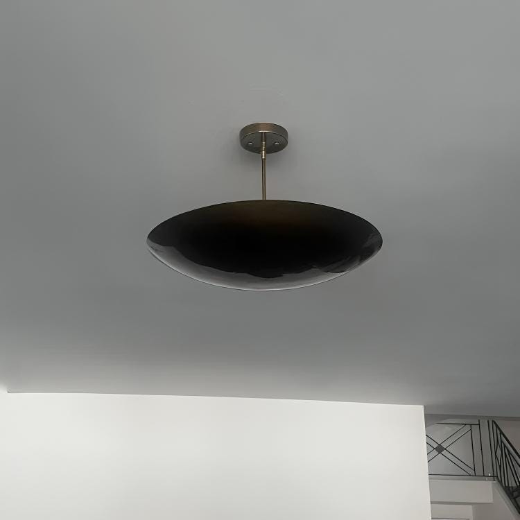 Plain Dome Shade Rey Light Mid Century Modern Brass Sputnik Chandelier, Custom Ceiling Pendant Light Fixture Handcrafted 6 Light Wall Lamp