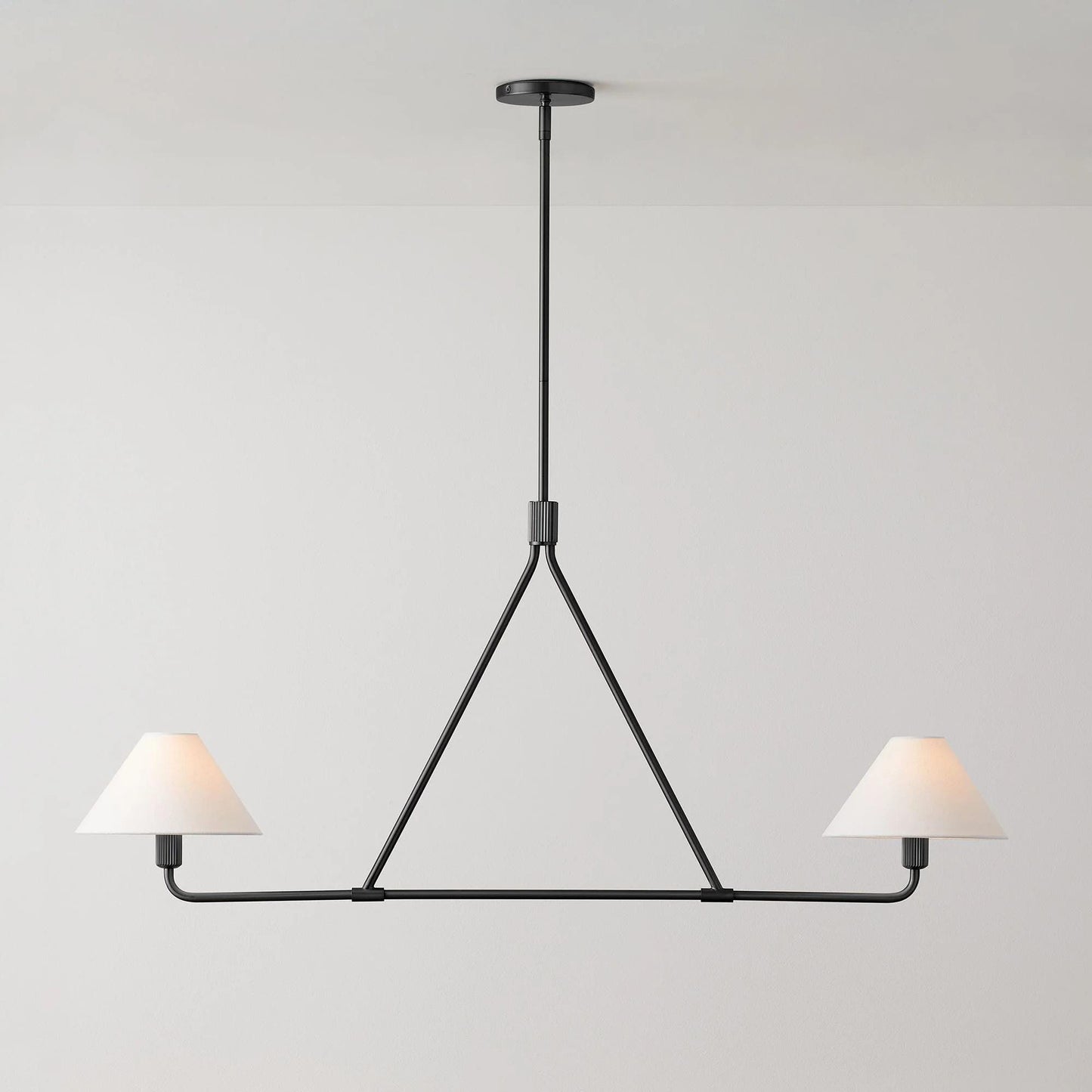 Double Linen Shade Kitchen Island Modern Pendant Light, Ceiling Pendant Light Hanging Light Fixture, Home Decor Custom Brass Ceiling Light