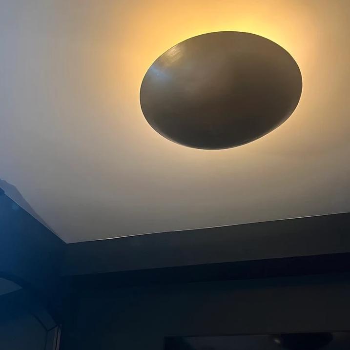 Plain Dome Shade Rey Light Mid Century Modern Brass Sputnik Chandelier, Custom Ceiling Pendant Light Fixture Handcrafted 6 Light Wall Lamp