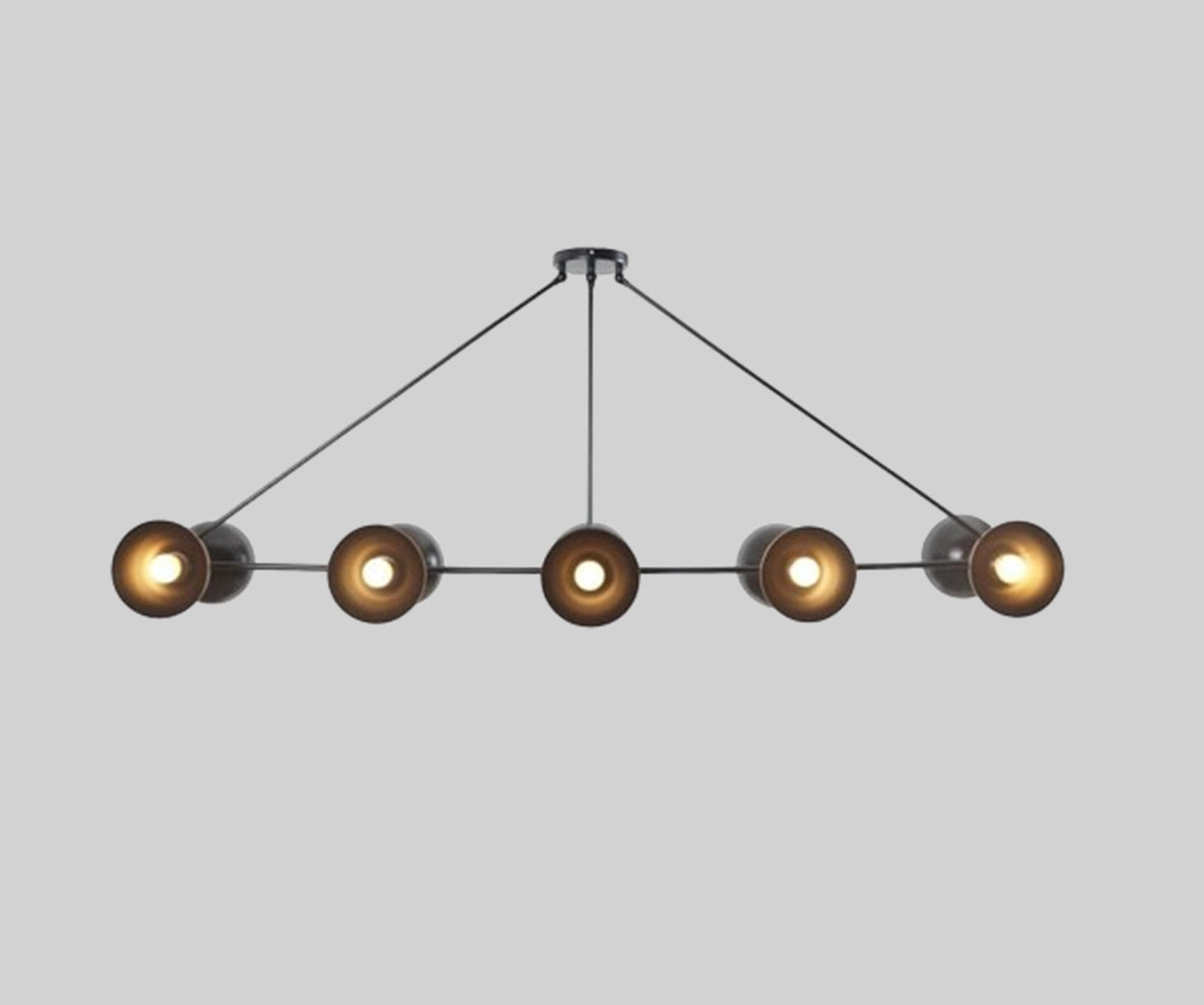 Mid Century Modern 10 Lights Italian Sputnik Chandelier, Stilnovo Style Ceiling Pendant Light, Industrial Light Fixture Home Decor Lighting