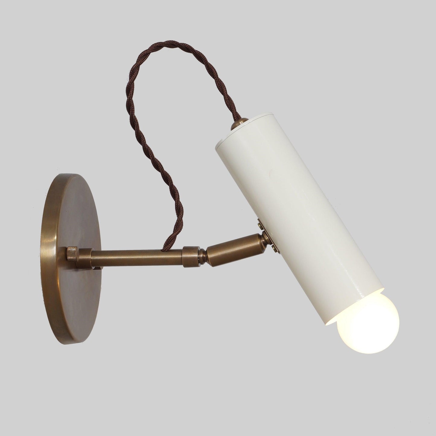 Adjustable Milano Pivot Brass Wall Sconce, Mid Century Modern Design Single Light Wall Lamp, Handcrafted Modern Custom Light Fixture