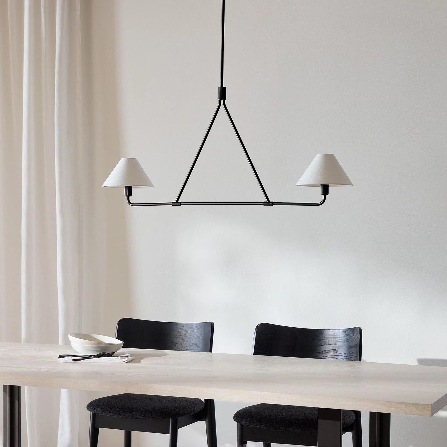 Double Linen Shade Kitchen Island Modern Pendant Light, Ceiling Pendant Light Hanging Light Fixture, Home Decor Custom Brass Ceiling Light