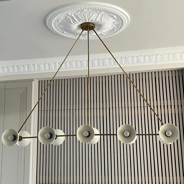 Mid Century Modern 10 Lights Italian Sputnik Chandelier, Stilnovo Style Ceiling Pendant Light, Industrial Light Fixture Home Decor Lighting