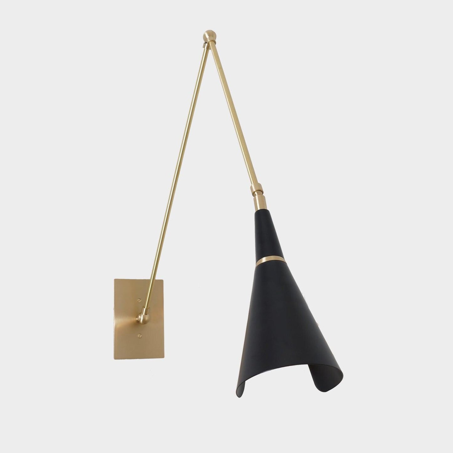 Stilnovo Articulated Adjustable Alska Wall Lamp, Mid-Century Modern Brass Wall Sconce, Handmade Industrial Design Reading Wall Light Fixture