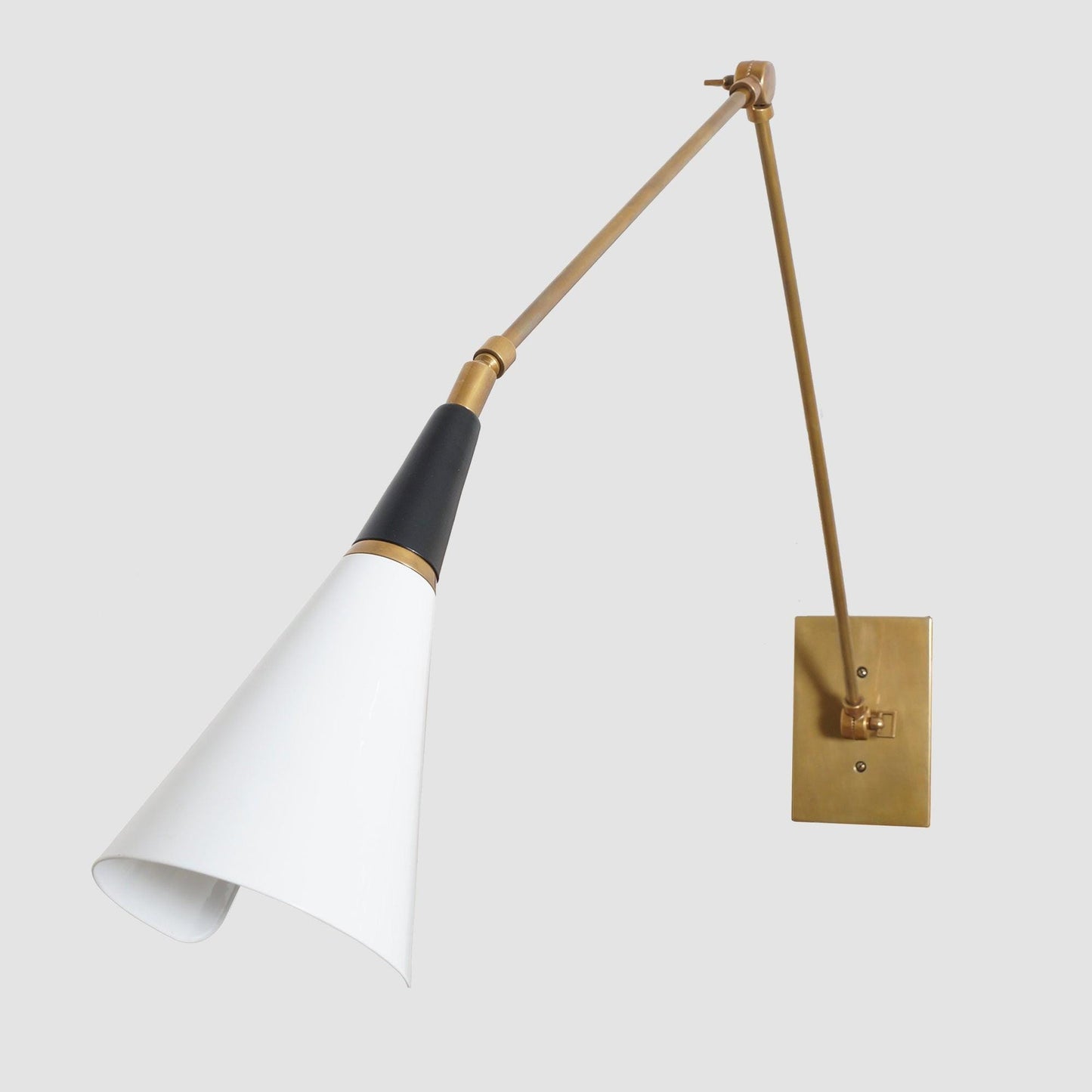 Stilnovo Articulated Adjustable Alska Wall Lamp, Mid-Century Modern Brass Wall Sconce, Handmade Industrial Design Reading Wall Light Fixture