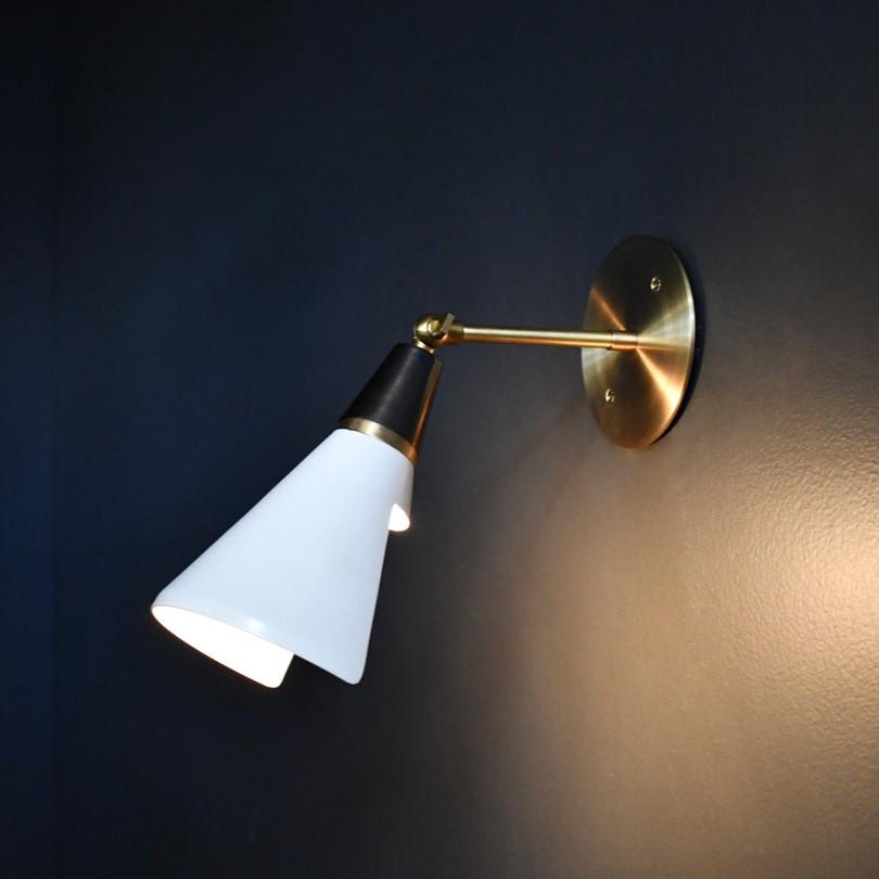 Stilnovo Style Adjustable Pivot Wall Lamp, Mid-Century Modern Brass Wall Sconce, Handmade Industrial Design Reading Wall Light Fixture