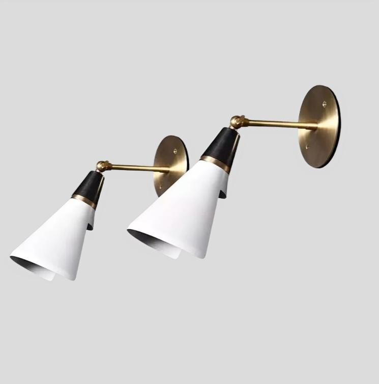 Stilnovo Style Adjustable Pivot Wall Lamp, Mid-Century Modern Brass Wall Sconce, Handmade Industrial Design Reading Wall Light Fixture